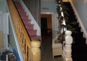 Left: purple city. Right: dignified black