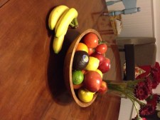 This is my fruit bowl. It's where the fruit lives. Always.