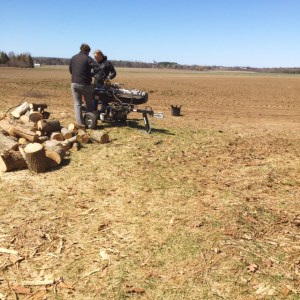 Our friends Mireille and Patrick travelled up from Toronto several times to help prep the property and make decorations