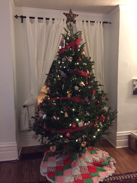 christmas tree, decorated