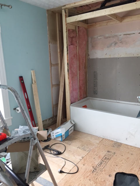 Bathroom reno in progress