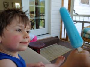 Arthur staring at his popsicle with pure love